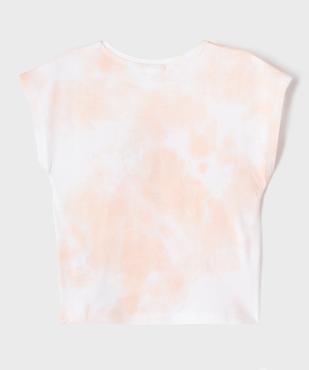 Tee-shirt manches courtes loose tie-and-dye imprimé fille - Vaïana vue3 - VAIANA - GEMO