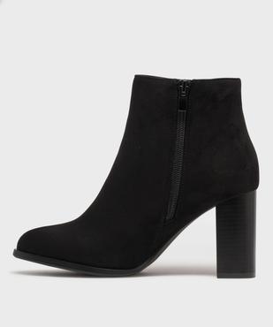 Bottines à talon avec en suédine femme - Valentina Baldano vue3 - VALENTINA BALDA - GEMO