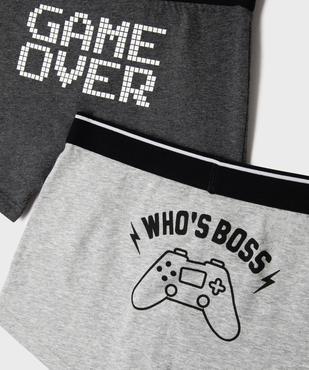 Boxer à motifs jeux video garçon (lot de 2) vue11 - GEMO 4G GARCON - GEMO