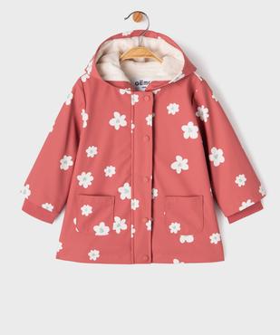 Manteau imperméable doublé à capuche bébé fille vue1 - GEMO(BEBE DEBT) - GEMO