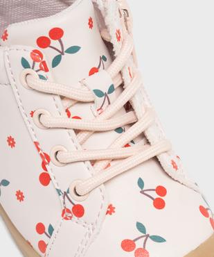 Chaussures premiers pas à motifs cerises bébé fille - Lovely Wings vue6 - LOVELY WINGS - GEMO