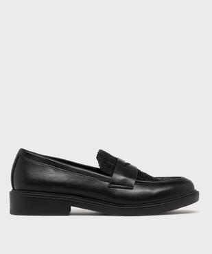 Mocassins avec dessus textile pailleté femme vue2 - FOLLOW ME - GEMO