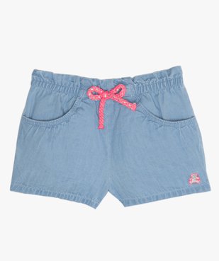 Short bébé fille en chambray – LuluCastagnette vue1 - LULUCASTAGNETTE - GEMO