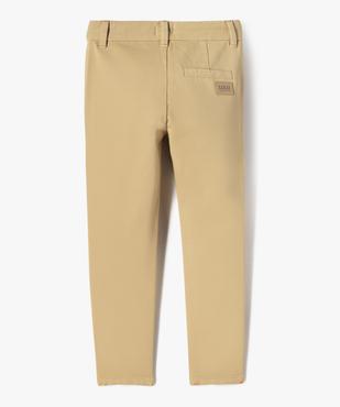 Pantalon chino taille ajustable garçon vue3 - LULUCASTAGNETTE - GEMO