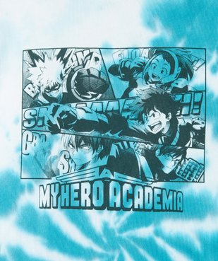 Tee-shirt garçon à manches courtes tie-and-dye coloris unique - My Hero Academia vue2 - MYHERO ACADEMIA - GEMO