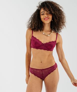 Soutien-gorge à armatures forme corbeille en dentelle vue3 - GEMO(HOMWR FEM) - GEMO