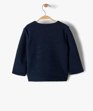 Sweat fille avec zip asymétrique – Lulu Castagnette vue3 - LULUCASTAGNETTE - GEMO