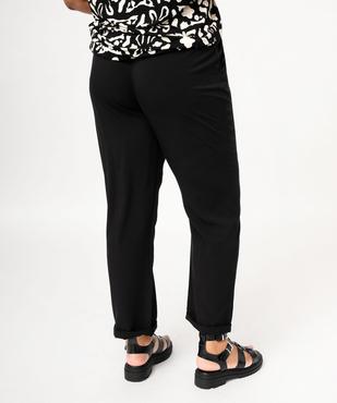 Pantalon fluide femme grande taille vue3 - GEMO 4G GT - GEMO