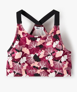 Brassière fille avec bretelles élastiques vue1 - GEMO (ENFANT) - GEMO