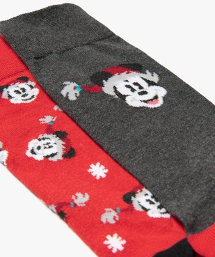 Chaussettes de Noël pour homme Mickey (lot de 2) - Disney vue2 - DISNEY DTR - GEMO