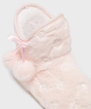 Chaussons boots fourrés fille vue6 - GEMO (ENFANT) - GEMO