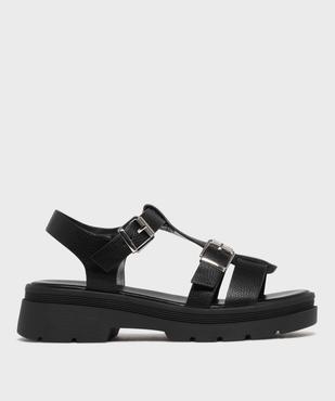 Sandales à brides sur semelle crantée femme - 5 Miles vue1 - 5 MILES - GEMO