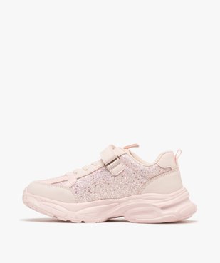 Baskets basses dad shoes à paillettes fille vue3 - LOVELY WINGS - GEMO