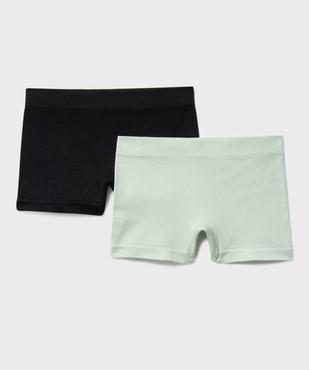Boxers en maille côtelée fille (lot de 2) vue1 - GEMO (JUNIOR) - GEMO
