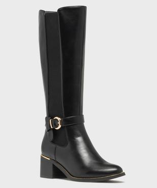 Bottes avec bande élastique sur le côté femme - Valentina Baldano vue3 - VALENTINA BALDANO GEMO FORGOOD - GEMO