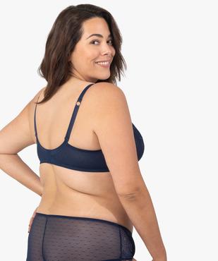 Soutien-gorge emboitant à armatures en dentelle grande taille vue2 - GEMO(HOMWR FEM) - GEMO