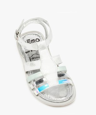 Sandales filles à brides avec tour de cheville vue5 - GEMO (ENFANT) - GEMO