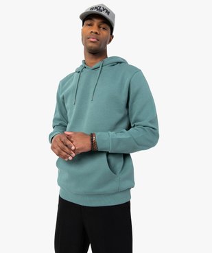 Sweat homme à capuche intérieur molletonné vue2 - GEMO (HOMME) - GEMO