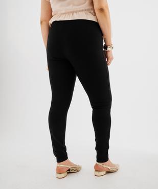 Pantalon ajusté en viscose stretch à taille élastiquée femme grande taille vue4 - GEMO (G TAILLE) - GEMO