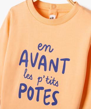 Sweat léger à message bébé garçon vue2 - GEMO 4G BEBE - GEMO
