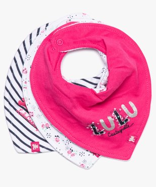 Bavoirs (lot de 3) façon bandana en éponge Lulu Castagnette vue1 - LULUCASTAGNETTE - GEMO