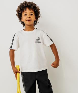 Tee-shirt manches courtes spécial sport garçon vue2 - GEMO 4G GARCON - GEMO