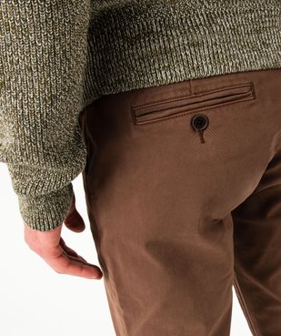 Pantalon chino en coton stretch homme vue2 - GEMO 4G HOMME - GEMO