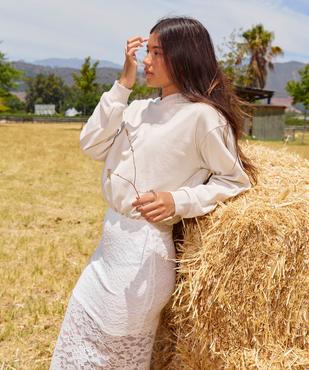 Jupe longue en dentelle fille vue4 - GEMO (JUNIOR) - GEMO