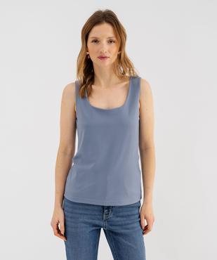 Débardeur à larges bretelles et col carré en microfibre femme vue4 - GEMO(FEMME PAP) - GEMO