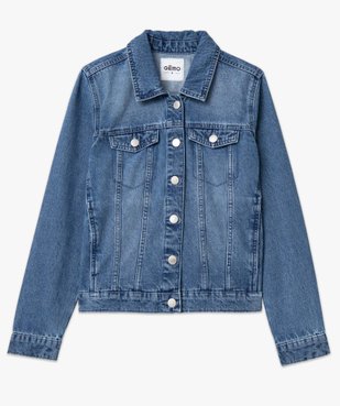 Veste femme en toile denim vue4 - GEMO(FEMME PAP) - GEMO