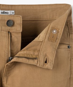 Pantalon garçon style jean slim 5 poches vue3 - GEMO 4G GARCON - GEMO