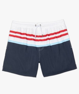 Short de bain homme rayé vue4 - GEMO (PLAGE) - GEMO