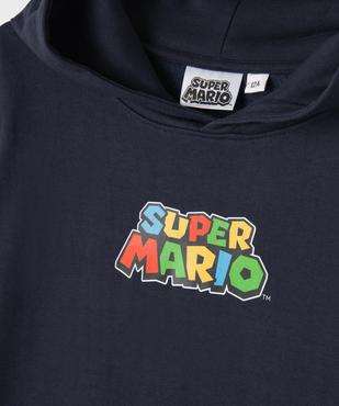 Sweat à capuche à motifs multicolores garçon - Super Mario vue2 - MARIO - GEMO