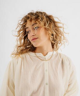 Blouse à manches longues coupe oversize femme  vue5 - GEMO(FEMME PAP) - GEMO