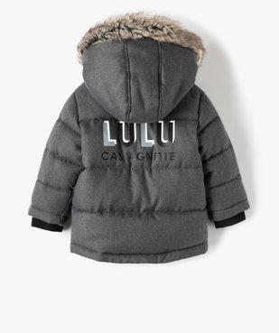 Parka bébé garçon matelassée - Lulu Castagnette vue5 - LULUCASTAGNETTE - GEMO