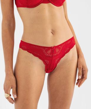 Culotte en dentelle et tulle femme (lot de 2) vue2 - GEMO(HOMWR FEM) - GEMO