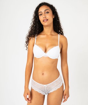 Soutien-gorge corbeille en dentelle à armatures vue3 - GEMO(HOMWR FEM) - GEMO