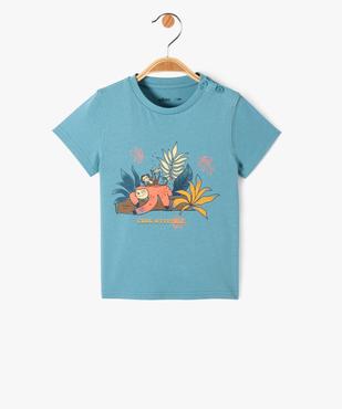 Tee-shirt imprimé manches courtes bébé garçon vue1 - GEMO(BEBE DEBT) - GEMO