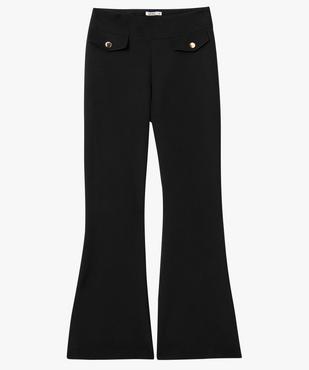 Pantalon femme coupe flare avec bas fendus vue4 - GEMO(FEMME PAP) - GEMO
