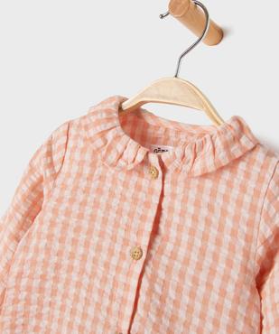 Ensemble 2 pièces blouse manches longues + legging bébé  vue2 - GEMO(BB COUCHE) - GEMO