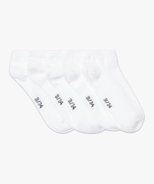 Chaussettes garçon ultra-courtes unies (lot de 5 paires) vue1 - GEMO 4G GARCON - GEMO