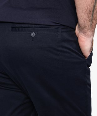 Pantalon homme en toile coupe Straight vue2 - GEMO (G TAILLE) - GEMO