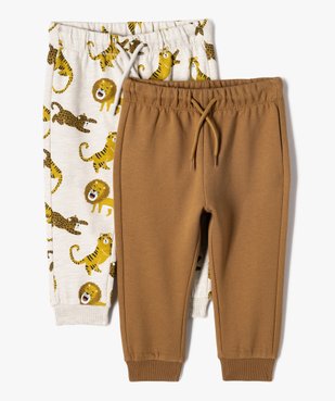 Pantalon en maille douce bébé garçon (lot de 2) vue1 - GEMO(BEBE DEBT) - GEMO