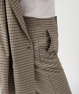 Pantalon 7/8ème à motif pied-de-poule femme grande taille vue2 - GEMO (G TAILLE) - GEMO