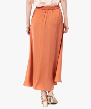 Jupe femme longue en matière satinée vue3 - GEMO(FEMME PAP) - GEMO