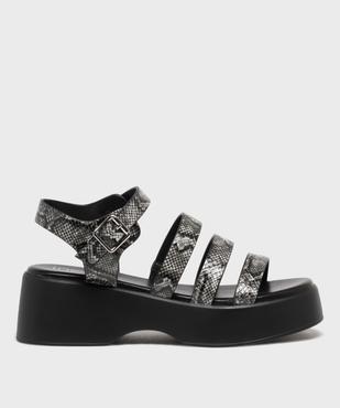 Sandales multibrides à semelle plateforme femme vue1 - 5 MILES - GEMO