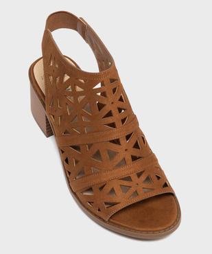 Bottines ouvertes devant et talon femme - Valentina Baldano vue5 - VALENTINA BALDA - GEMO