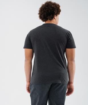 Tee-shirt manches courtes et col rond homme vue3 - GEMO 4G HOMME - GEMO