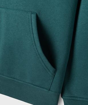 Sweat à capuche uni intérieur molletonné garçon vue3 - GEMO 4G GARCON - GEMO