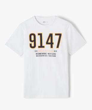 Tee-shirt motif graphique sportif garçon vue1 - GEMO (JUNIOR) - GEMO